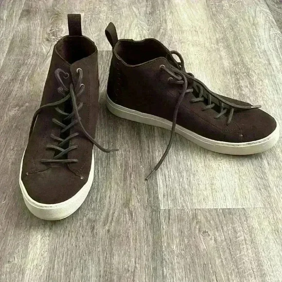 TOMS Lenox Mid Chocolate Brown Suede Sneakers - Picture 7 of 12